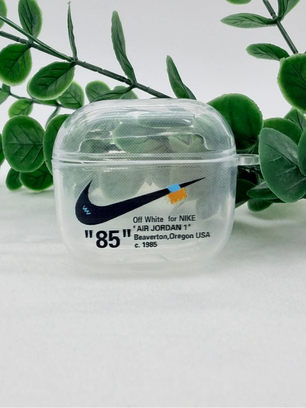 Off-White x Nike AirPods 4 Case with Lanyard - Clear